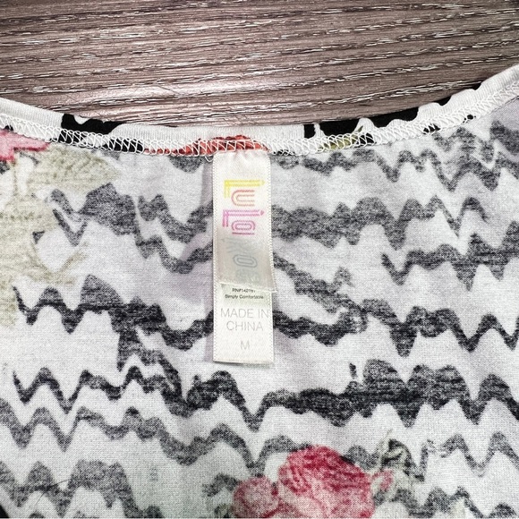 LulaRose Floral Chevron Dress - Picture 2 of 6